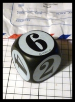 Dice : Dice - 6D - Black with Large Printed Letters from Isreal - Ebay May 2013